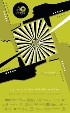 Affiche du festival du film Étudiant de Québec 2015